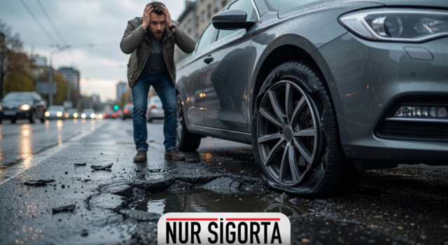 Çukura Girdiniz, Lastik Yarıldı ve Jant Yamuldu Kasko mu Karşılar, Belediye mi Sorumlu